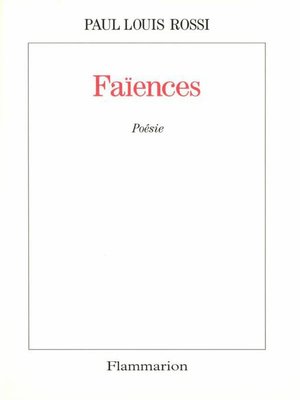 cover image of Faïences